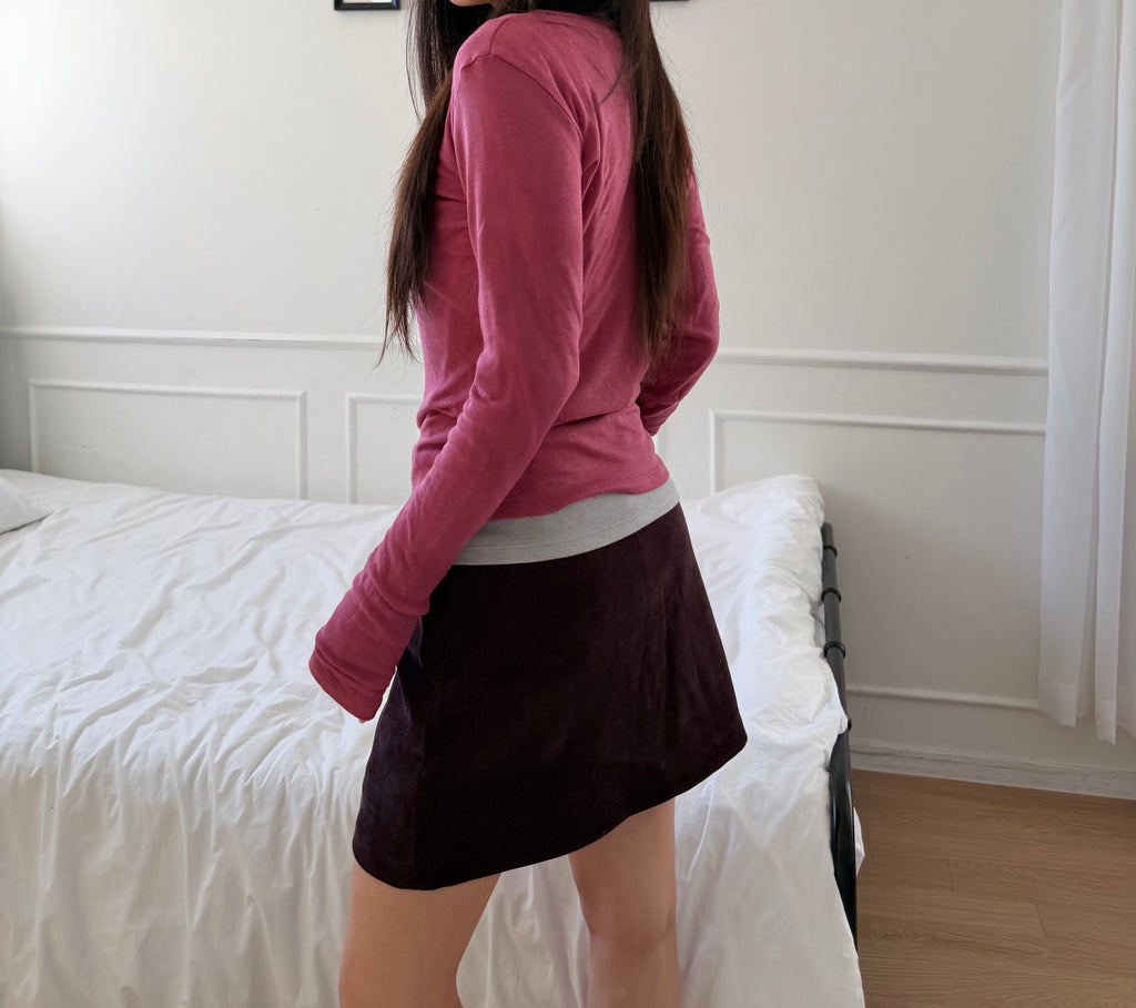 Plum Purple Mini Skort