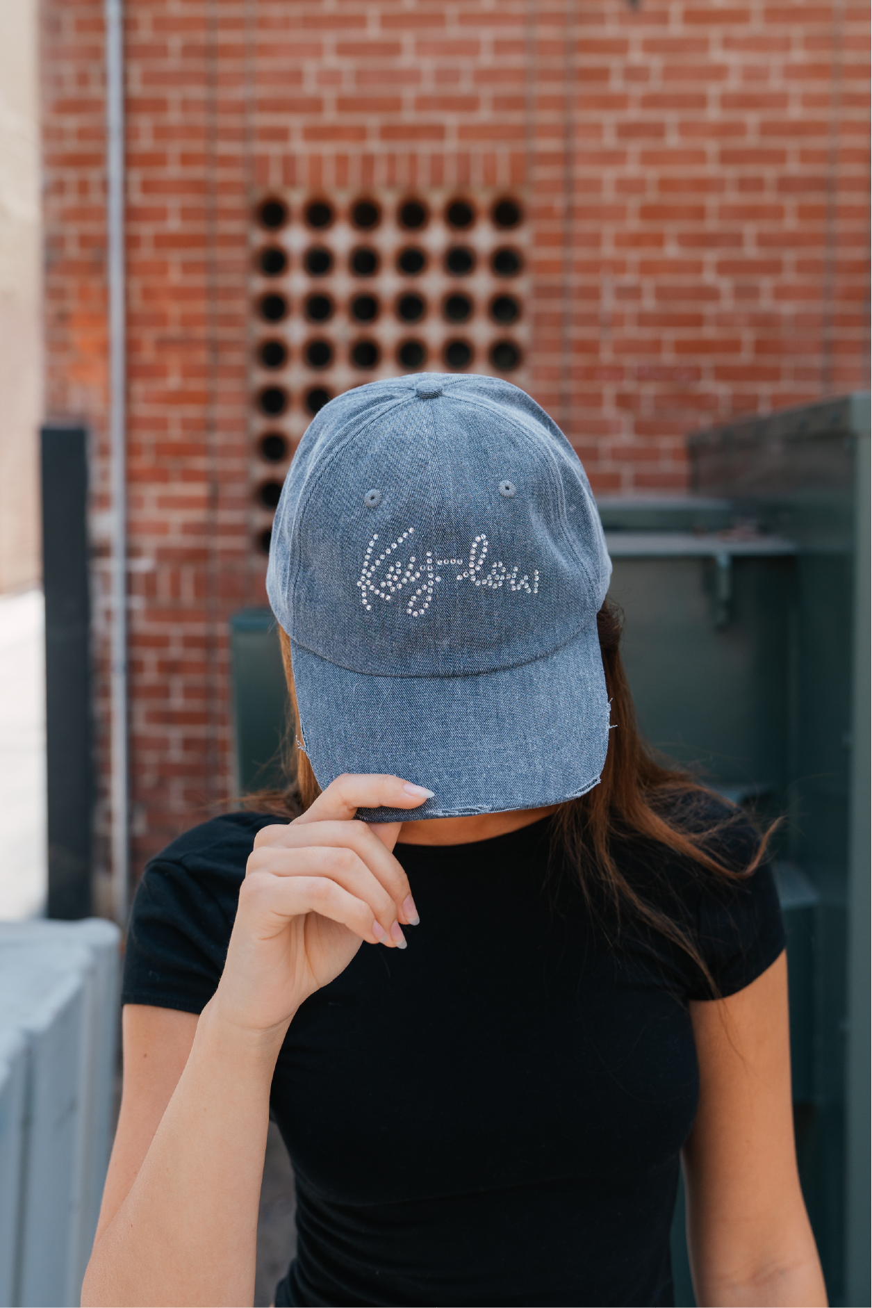 Keylow Rhinestone Denim Hat