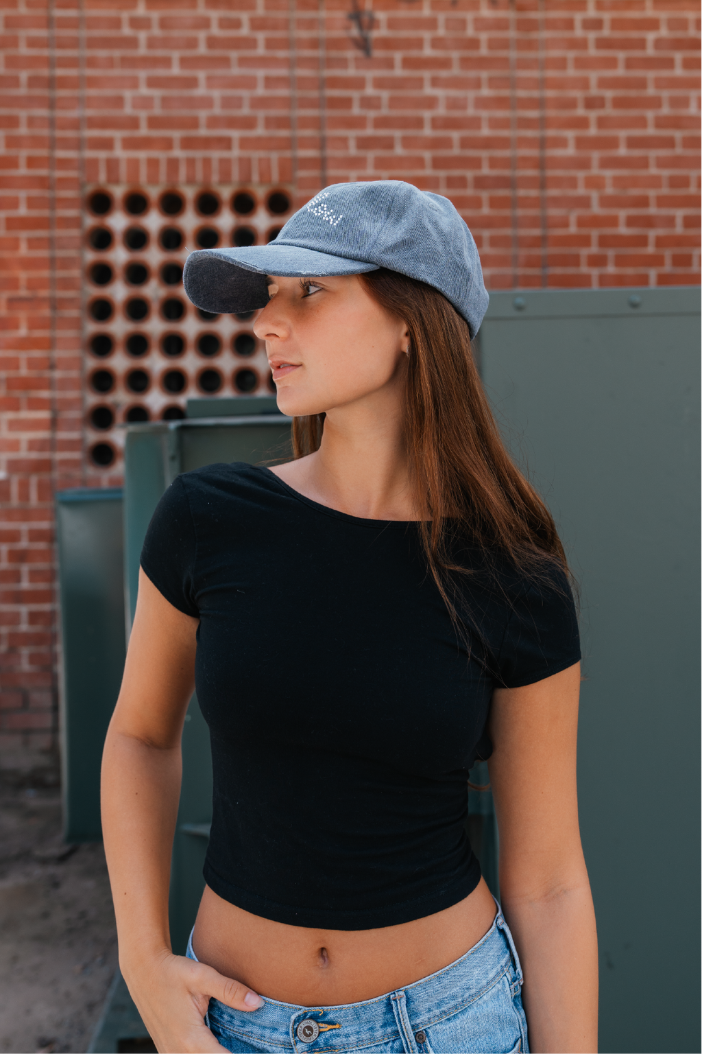Keylow Rhinestone Denim Hat