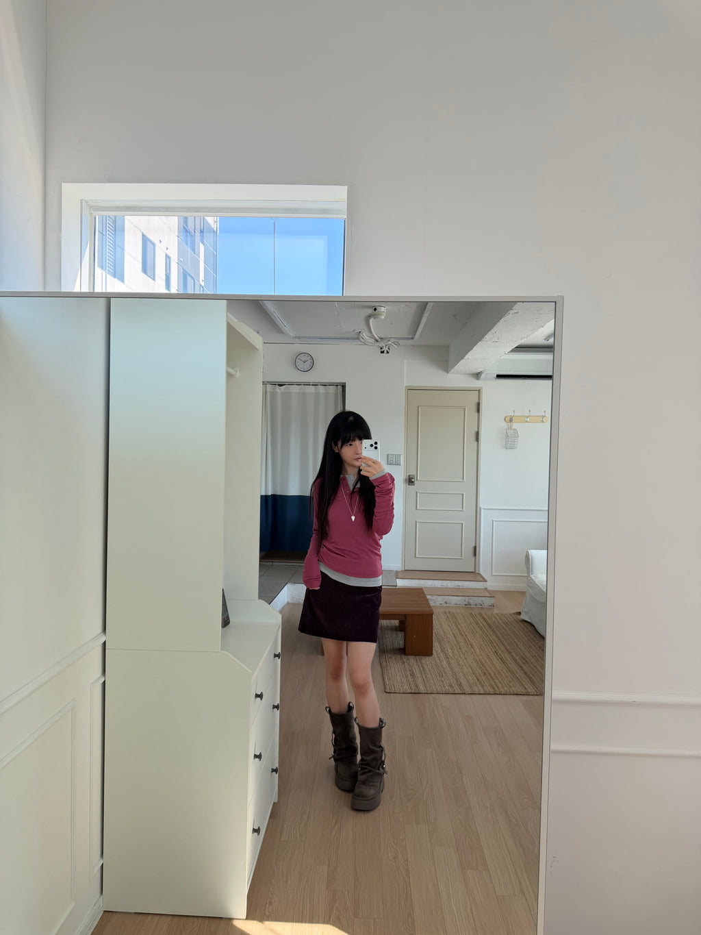Plum Purple Mini Skort