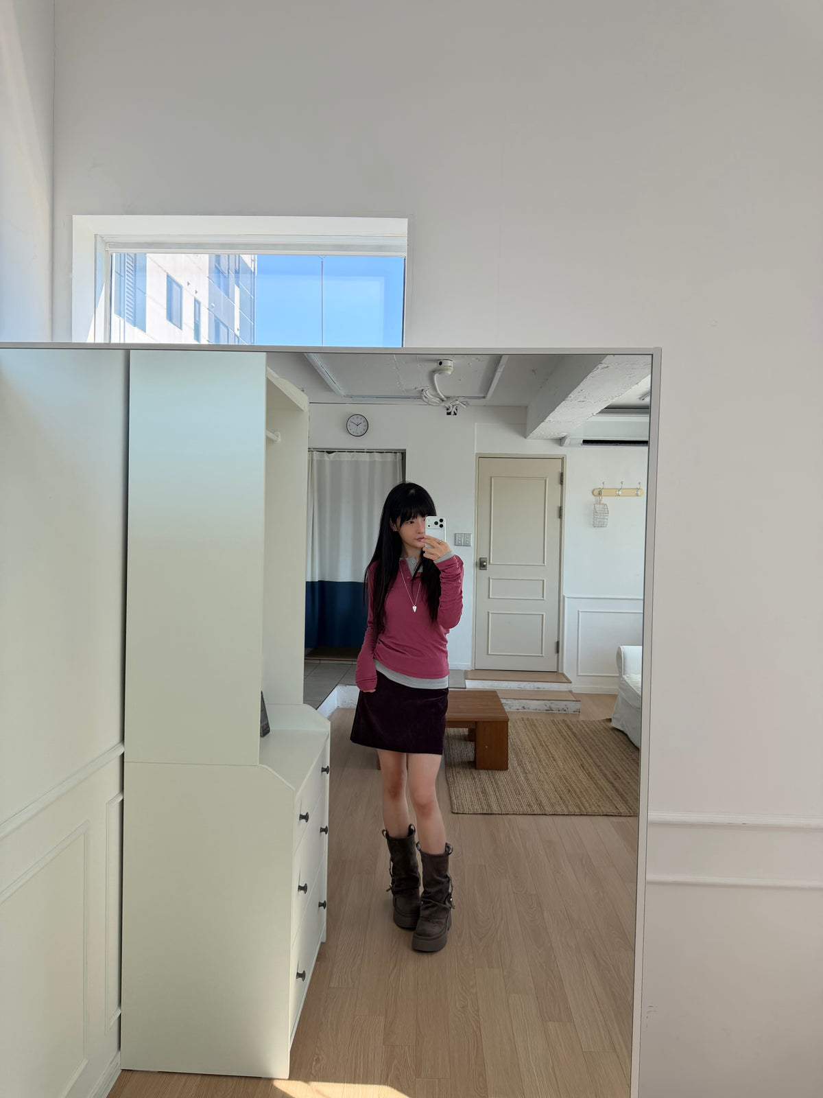 Plum Purple Mini Skort