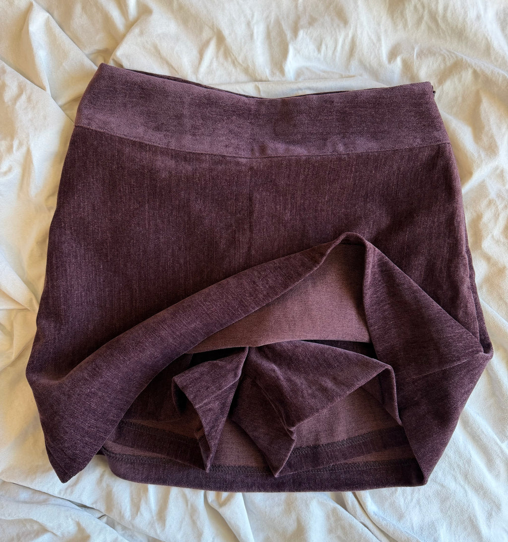 Plum Purple Mini Skort